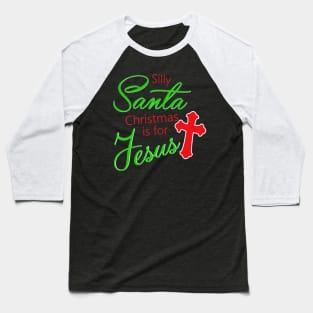 Santa Christmas Jesus Lover Baseball T-Shirt